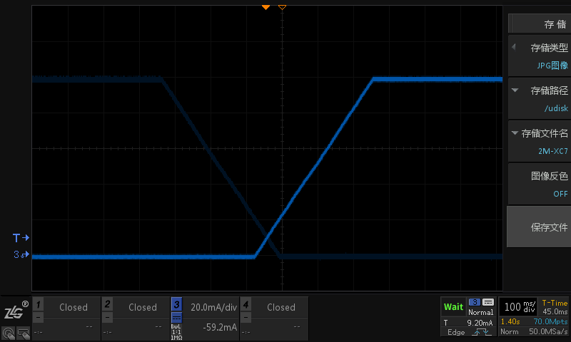 1.160 通道激光器老化电源 加电波形